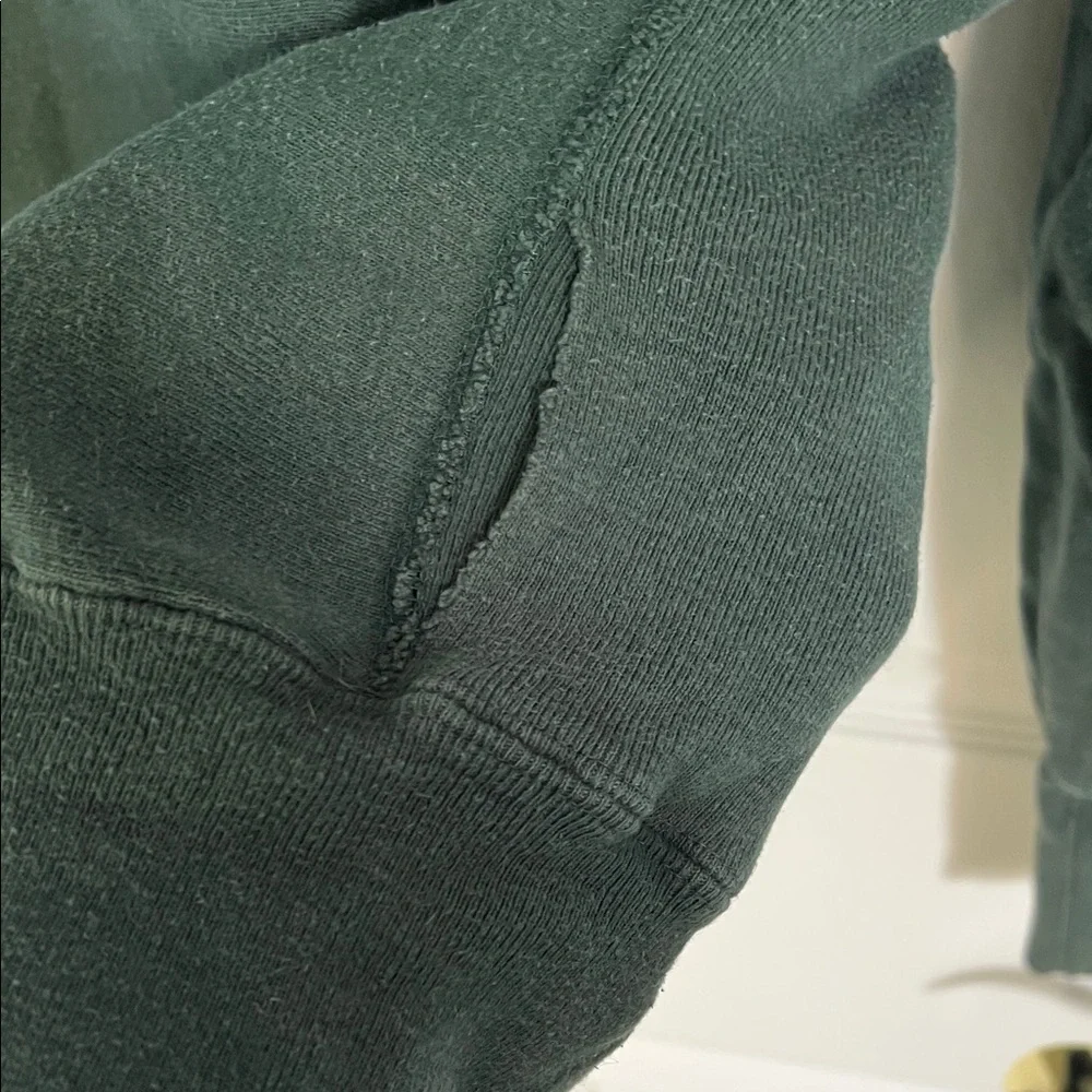 Champion Forest Green Crewneck Sweatshirt Reverse Weave
